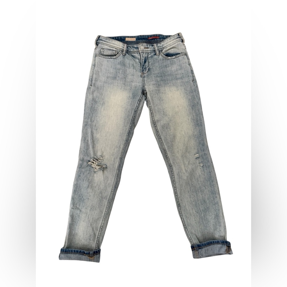 Anthropology| Pilcro Light Blue Slim Boyfriend Jeans | women’s size 25